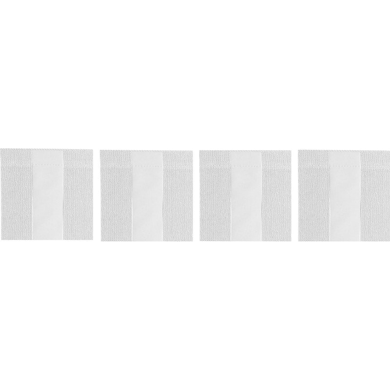 Wide Stripe Glassunderlag 10x10 cm 4-pk, Hvit