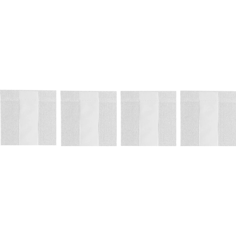 Wide Stripe Glassunderlag 10x10 cm 4-pk, Hvit