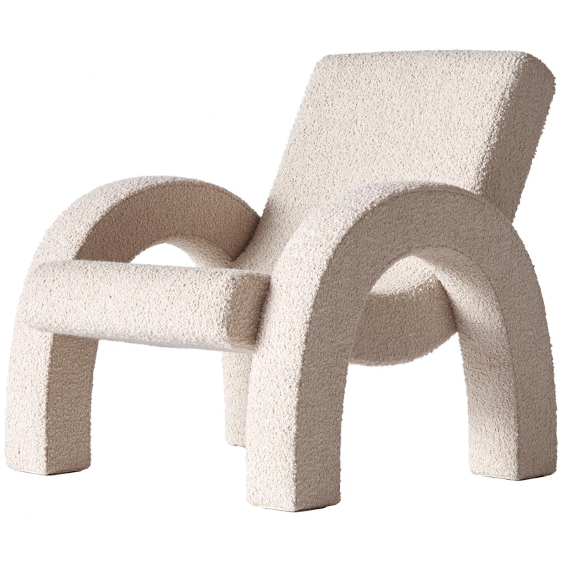 Arco Loungestol Liten, Bouclé Beige