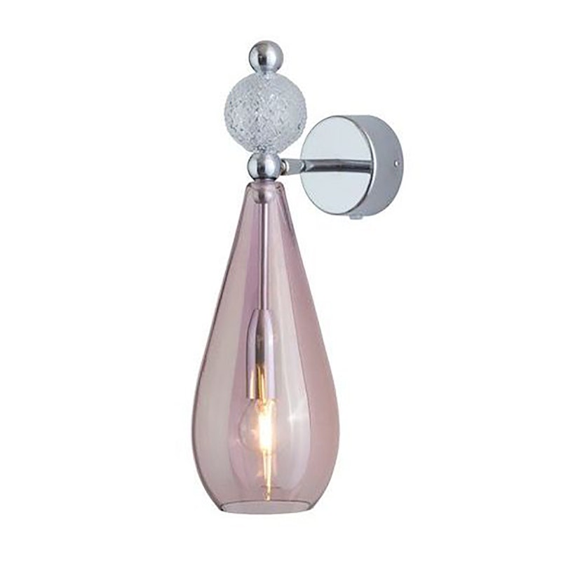 Smykke Vegglampe, Obsidian / Crystal Check Ball / Shiny Silver