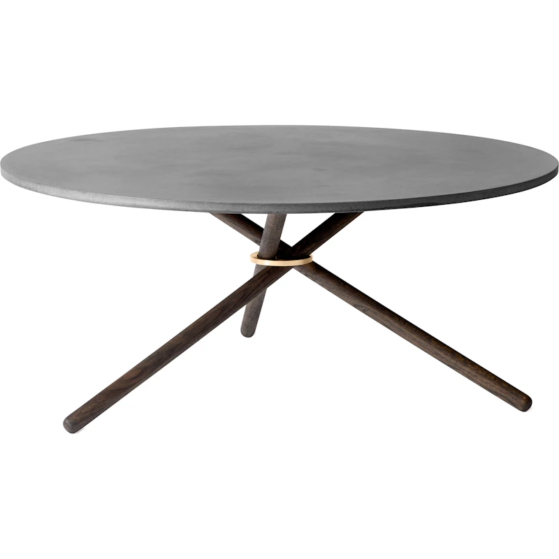 Edda Salongbord 105 cm, Mørk Betong / Mørk Eik