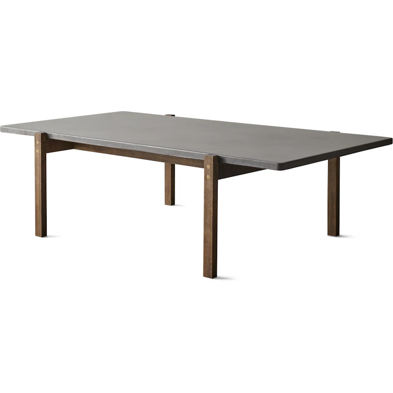 Eugene Salongbord 70x125 cm, Mørk Betong / Mørk Eik