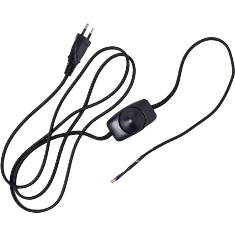 Edgeform Kabelholder Med Dimmer Til Vegglampe, Sort