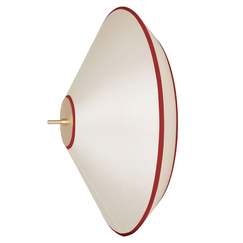 Tafta Vegglampe Ø52 cm, Rød / Off-white