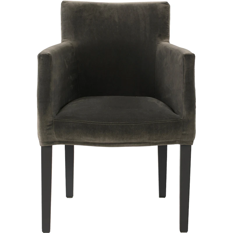 Brooklyn Stol med Løst Trekk, Sort / Omega Graphite 51