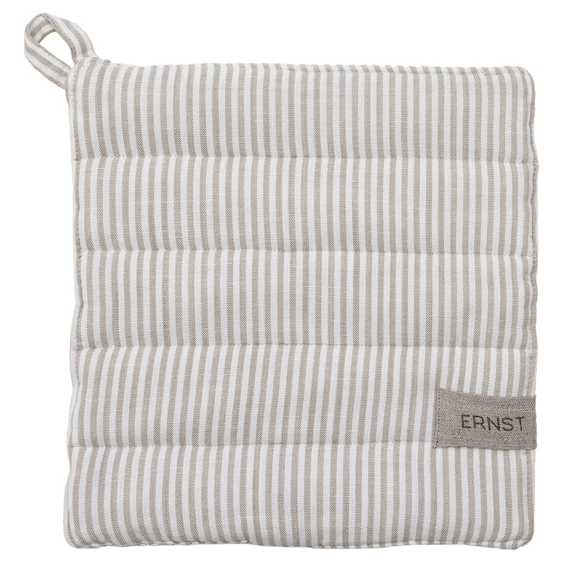 Gryteklut Striper, Hvit/Beige