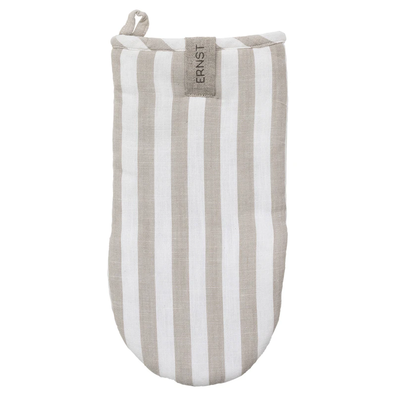 Grytevott Striper, Hvit/Beige