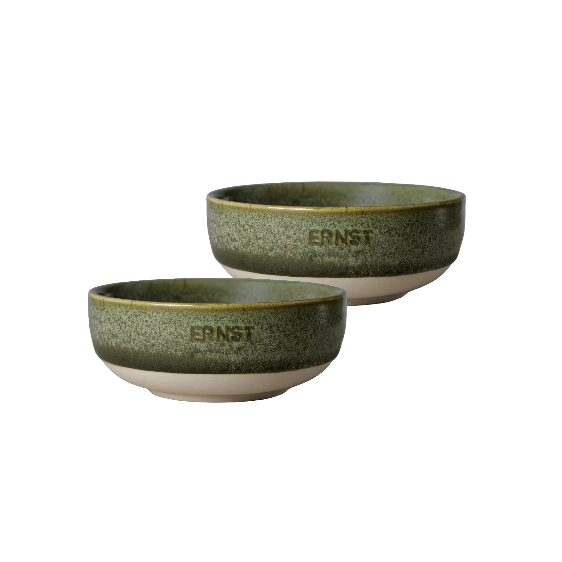 Sk&aring;l 2-pk ⌀ 11 cm, Gr&oslash;nn / Natur