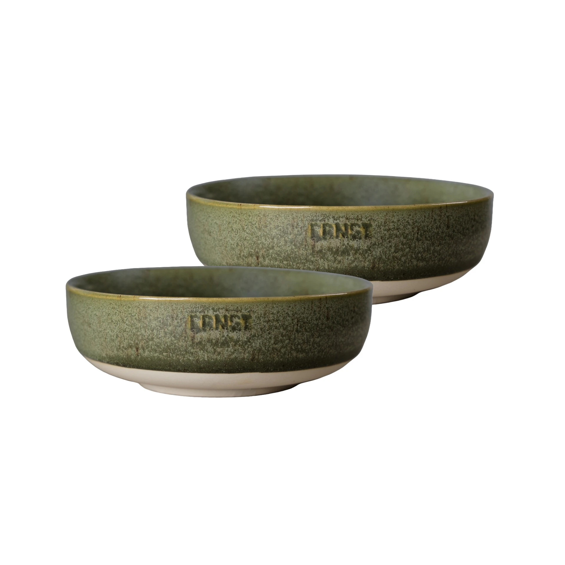 Sk&aring;l 2-pk ⌀ 14 cm, Gr&oslash;nn / Naturfarget