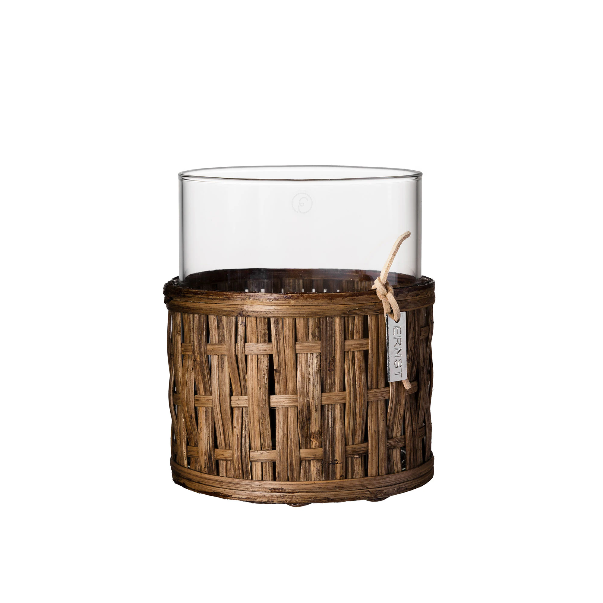 Vase 12 cm, M&oslash;rkebrun