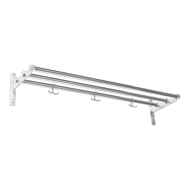 Nostalgi Hat Rack/Shoe Rack, Aluminium Fittings Hattehylle Laget av resirkulert aluminium, Laget av krom Aluminium Chrome