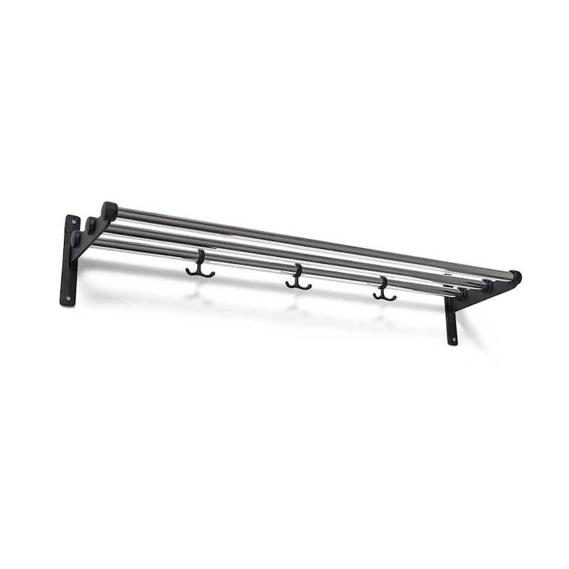 Nostalgi Hat Rack/Shoe Rack, Black Fittings Hattehylle Svart Chrome