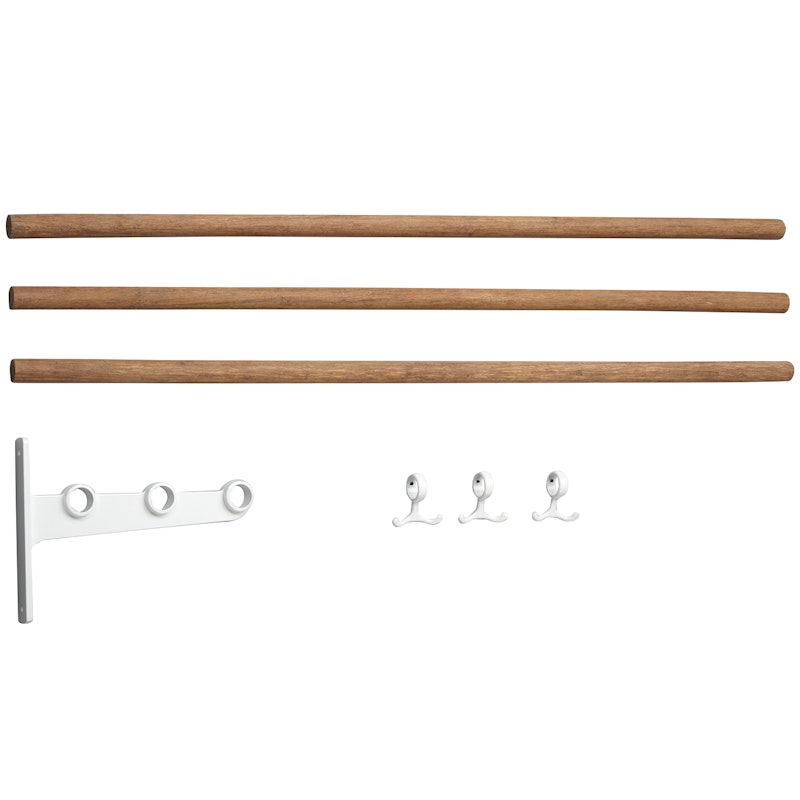 Nostalgi Extension Part For Hat Rack/ Shoe Rack, White Påbyggingsdel Til Hattehylle / Skohylle, Hvit Bamboo