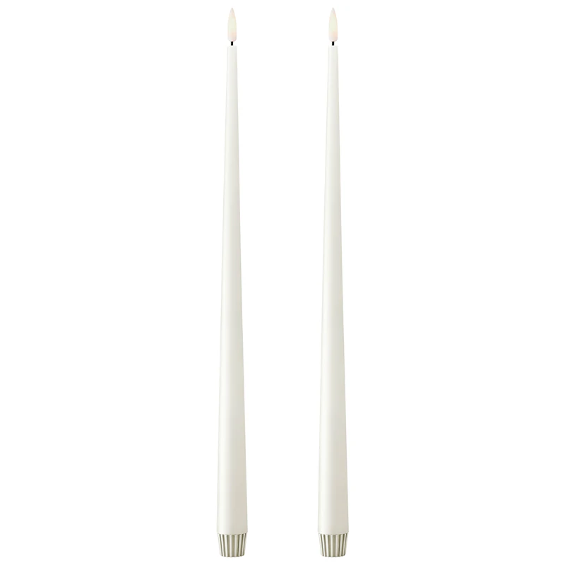 Led-Stearinlys 2-pk 40 cm, Silky