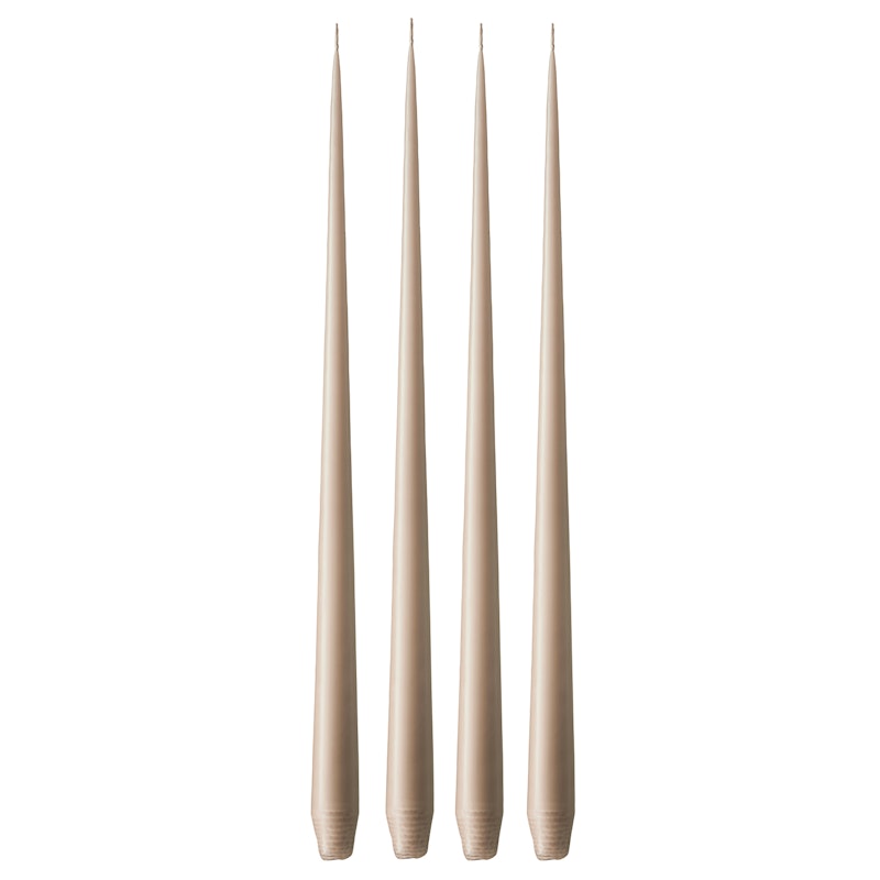 Antikklys Matt 42 cm 4-pk, Nougat Note