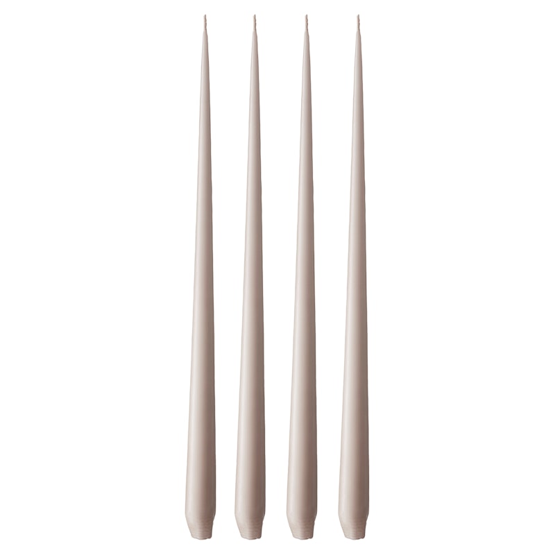 Antikklys Matt 42 cm 4-pk, Linen Grey