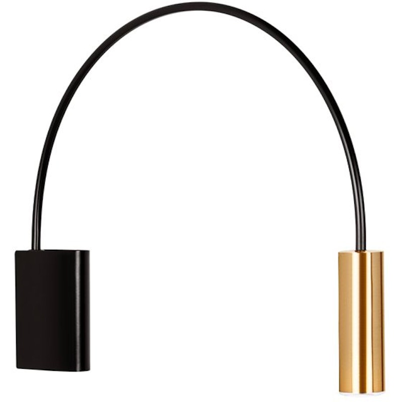 Volta A-3530 Vegglampe, Svart / Satin Gold