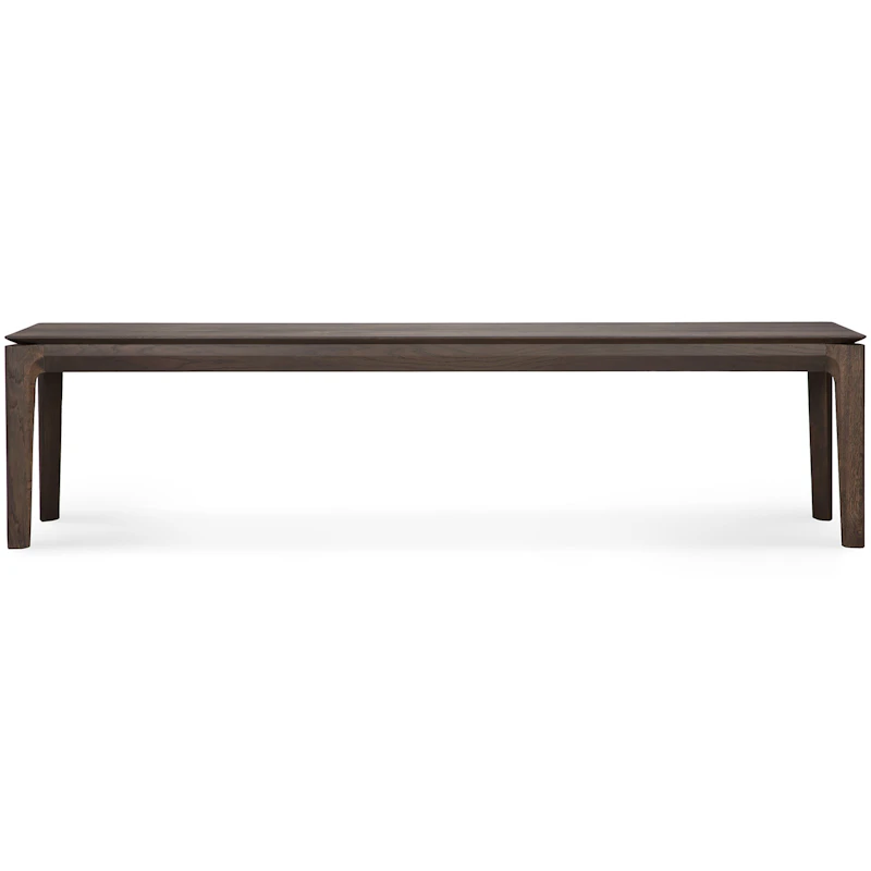 Bok Benk Mørkmalt Eik, 35x186 cm