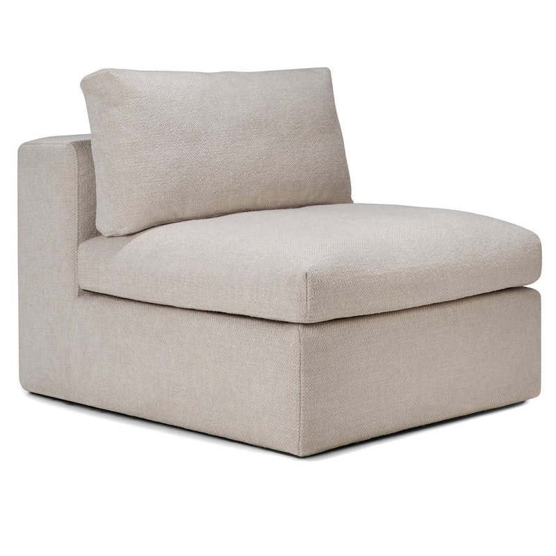 Mellow Sofa 1-seters Avtagbar Stopning, Ivory