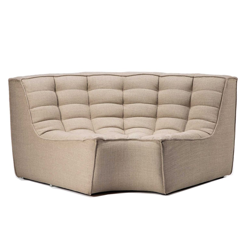 N701 Hjørnesofa rundt hjørne, Beige