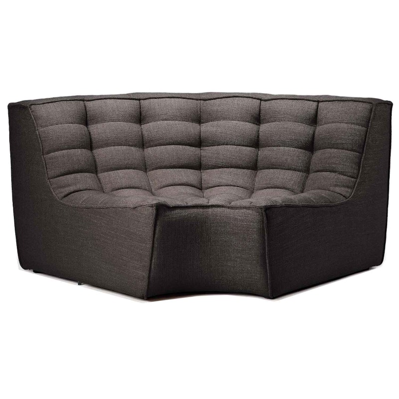 N701 Hjørnesofa rundt hjørne, Dark Grey