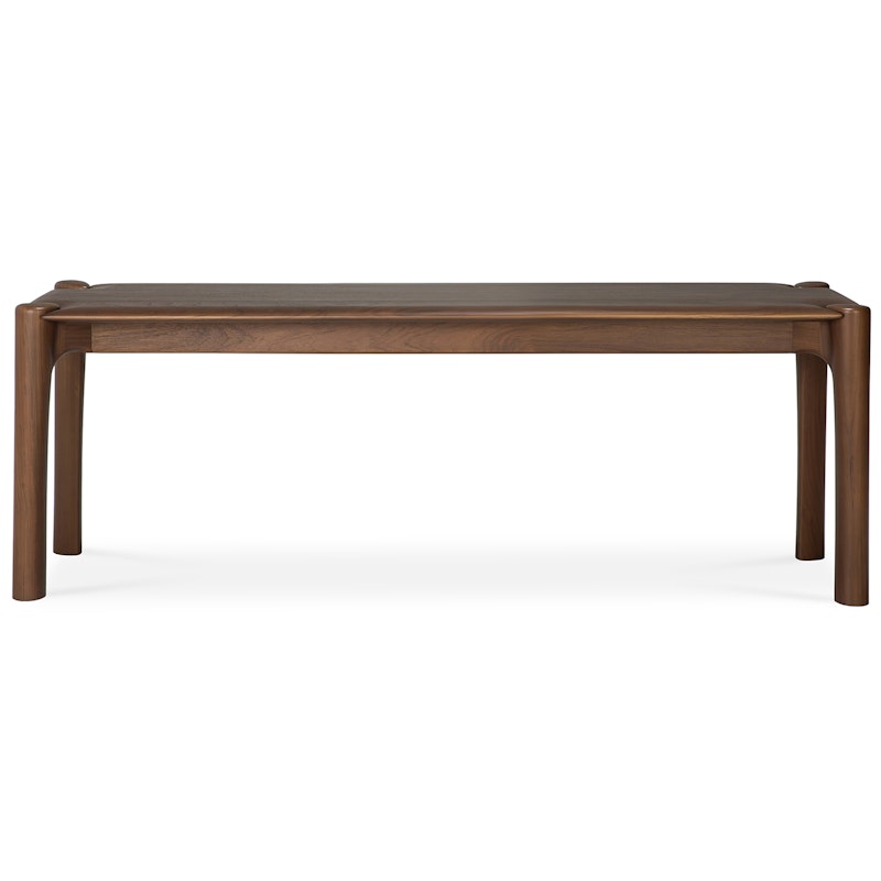 PI Benk Mørkbeiset Teak, 126 cm