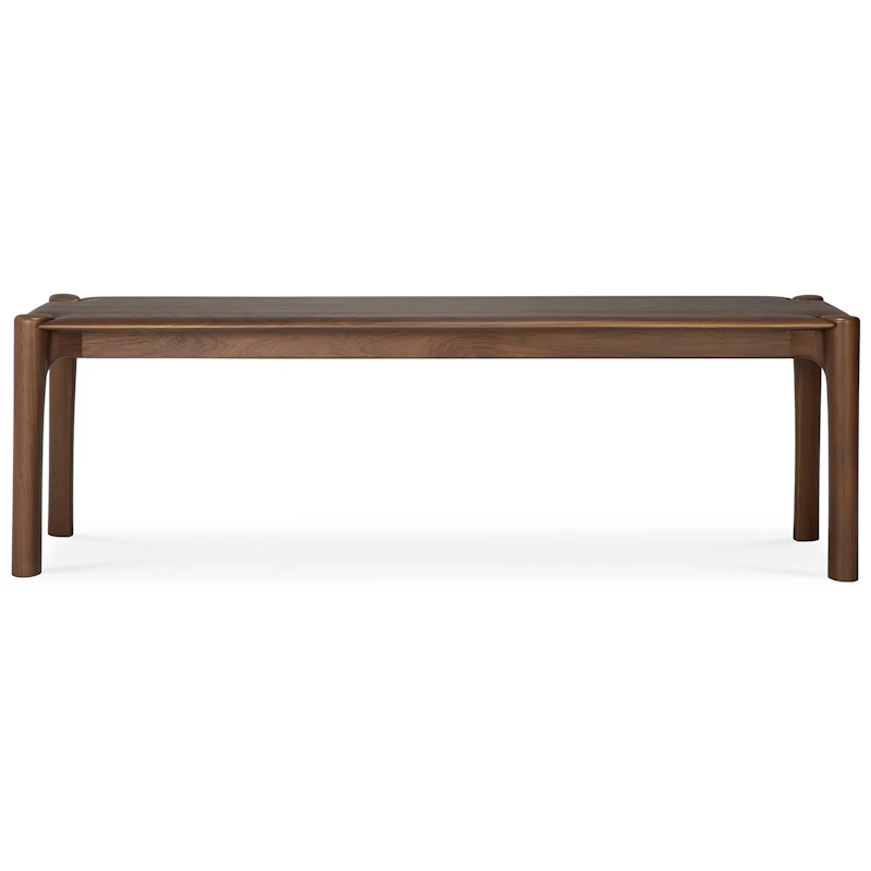 PI Benk Mørkbeiset Teak, 146 cm