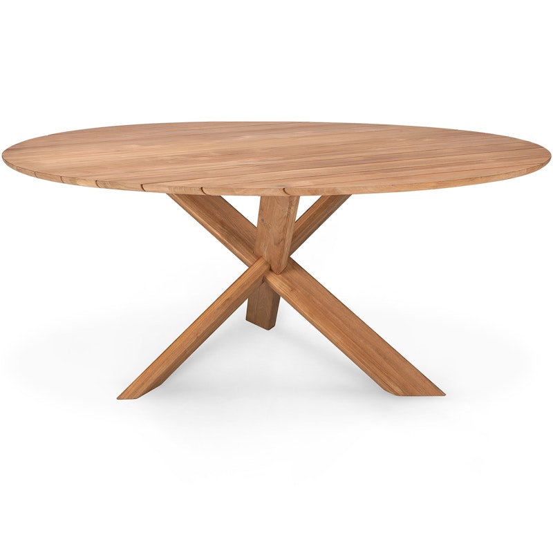 Teak Circle Spisebord Outdoor, Ø163 cm