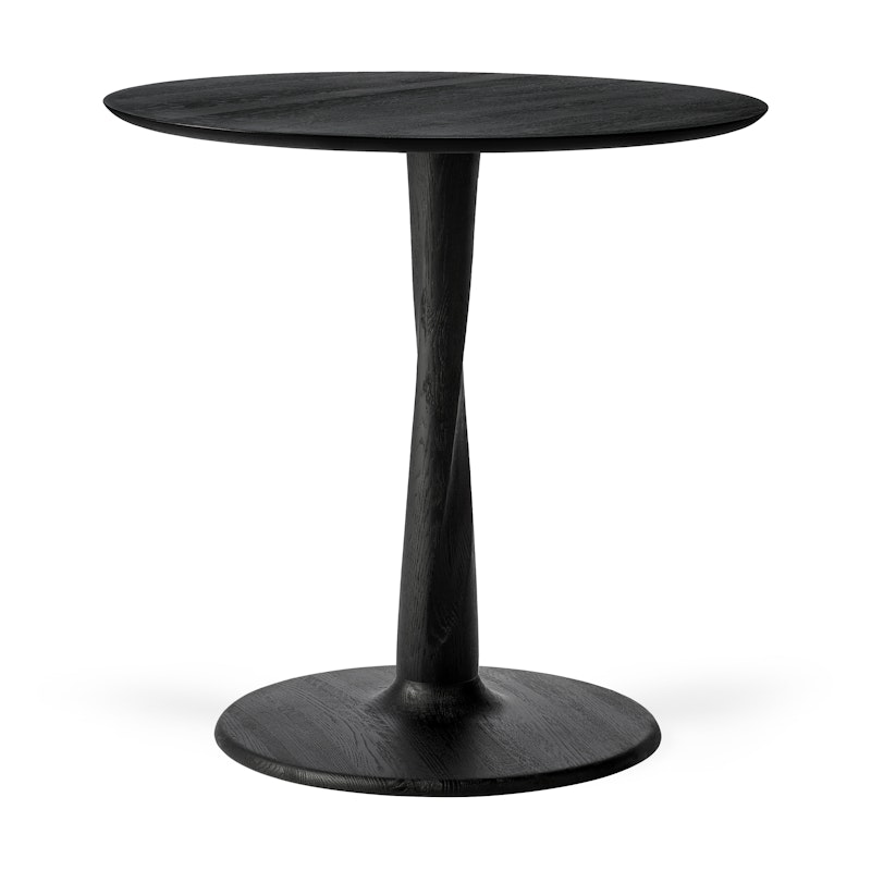 Torsion Bord Ø70x69 Cm cm, Svart Eik