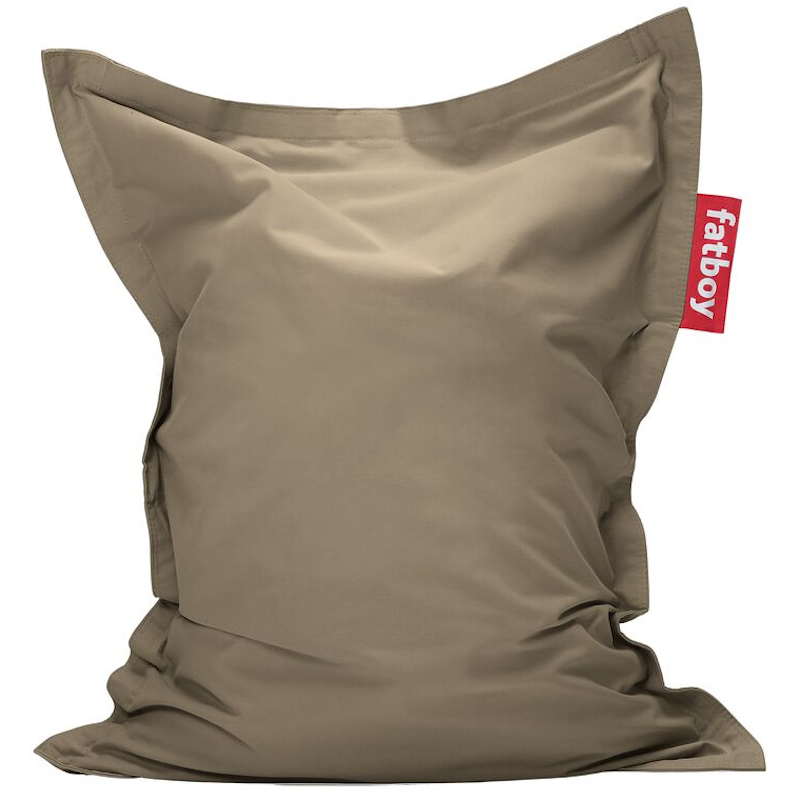 Junior Canvas Recycled Sittesekk, Grey Taupe