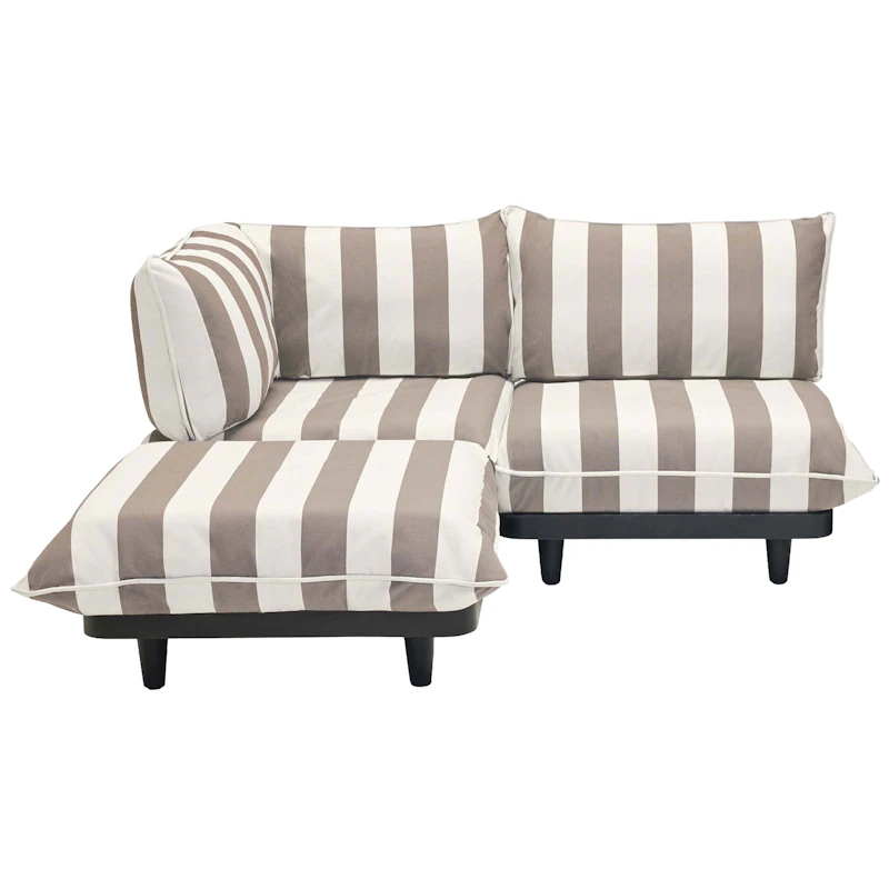 Paletti Modulsofa 2-seters Med Sjeselong, Stripe Cacao (Left)