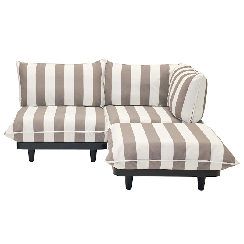 Paletti Modulsofa 2-seters Med Sjeselong, Stripe Cacao (Right)