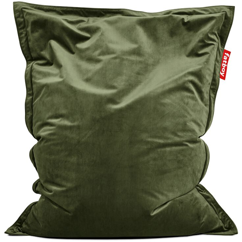 Original Slim Velvet Recycled Sittesekk, Deep Green