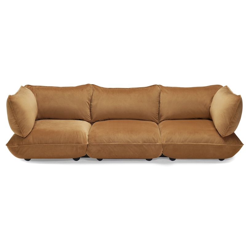 Sumo 4-Seter Sofa Fløyel, Almond