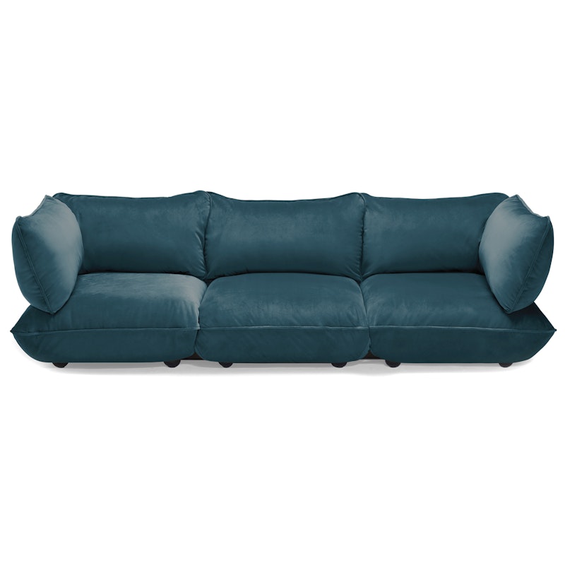 Sumo 4-Seter Sofa Fløyel, Petrol