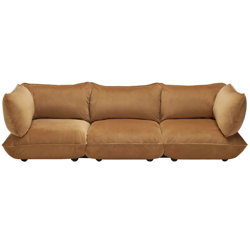 Sumo 4-Seter Sofa Fløyel, Almond