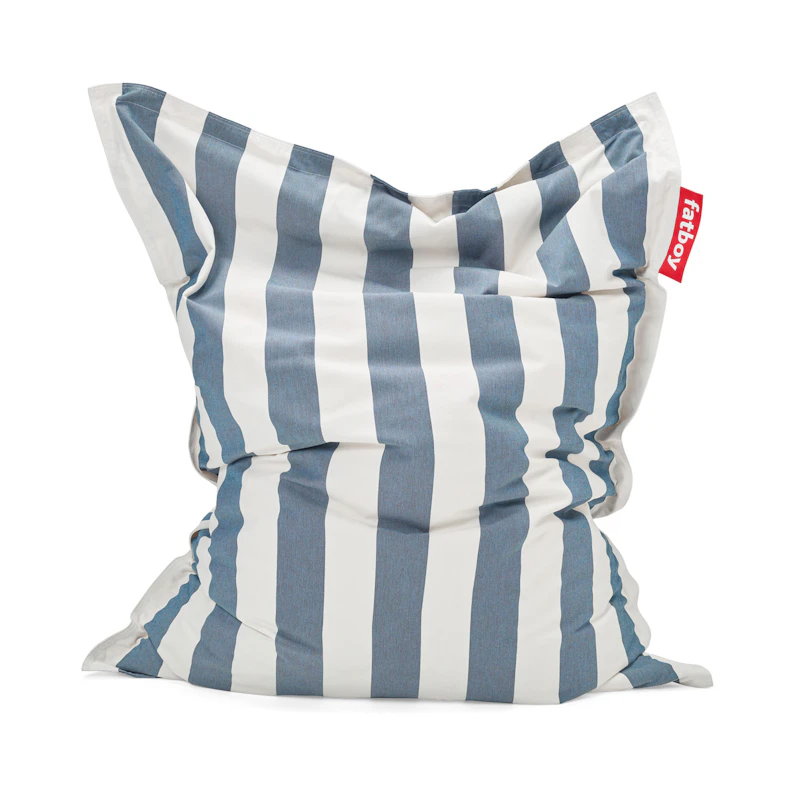 Original Outdoor Sittesekk, Stripe Ocean Blue