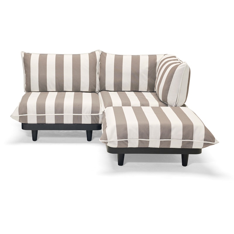 Paletti Modulsofa 2-seters Med Sjeselong, Stripe Cacao (Right)