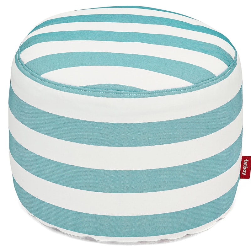 Point Outdoor Puff Ø50 cm, Stripe Azure