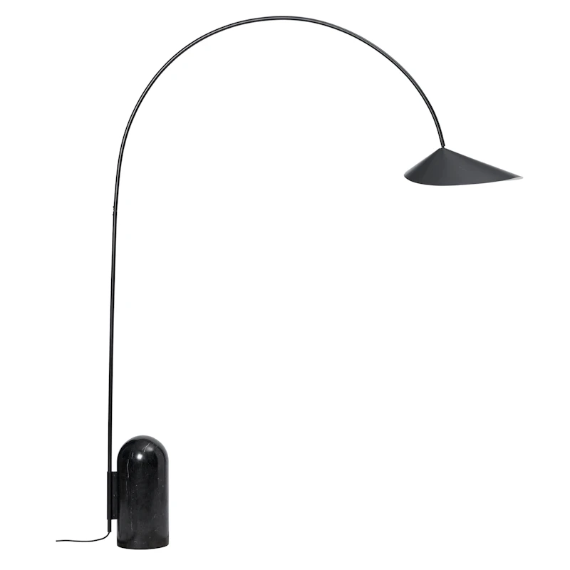 Arum Gulvlampe Buet, Sort