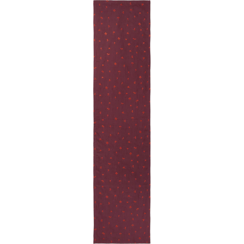 Baies Bordløper 40x180 cm, Dark Grape / Picante