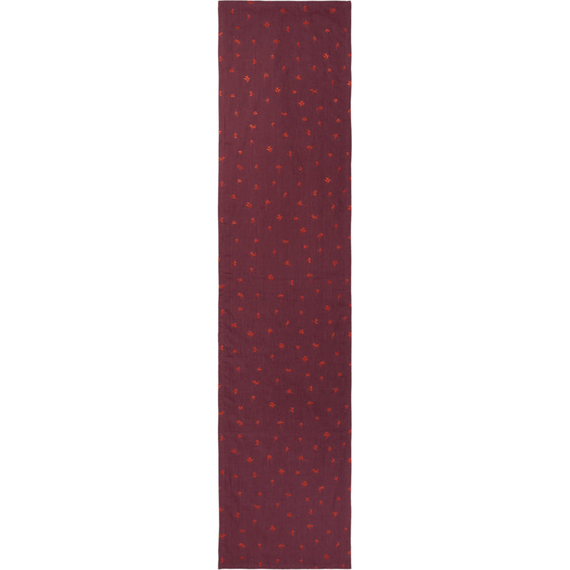 Baies Bordløper 40x180 cm, Dark Grape / Picante