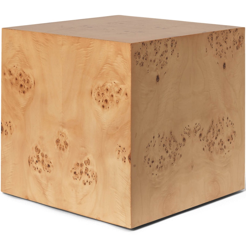 Burl Cube Sidebord, Natural