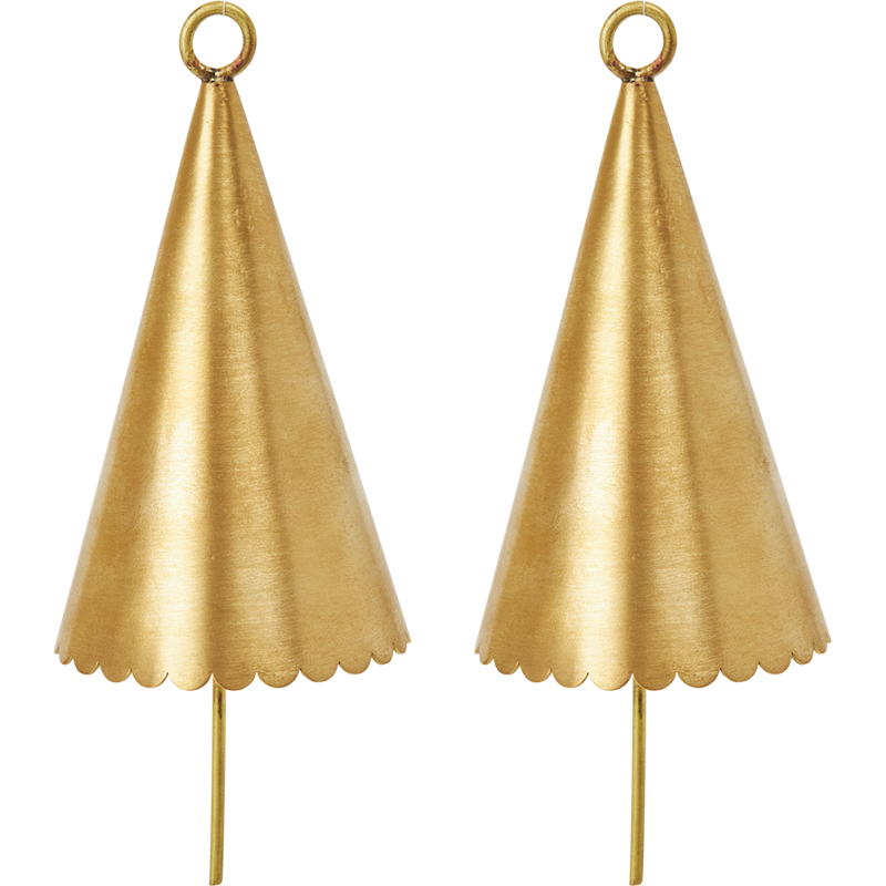 Cone Bjelle 2-pk, Messing
