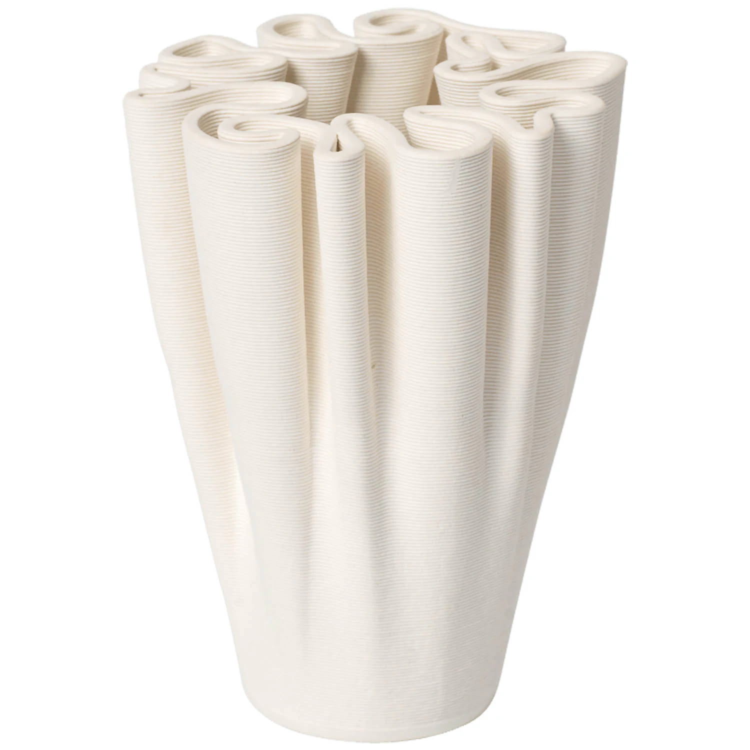 Dedali Vase H11 cm, Off-white