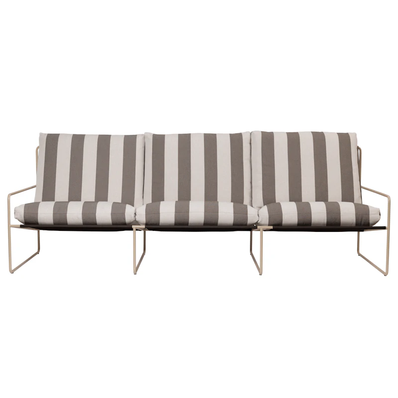 Desert 3-Seter Sofa, Cashmere / Stripe