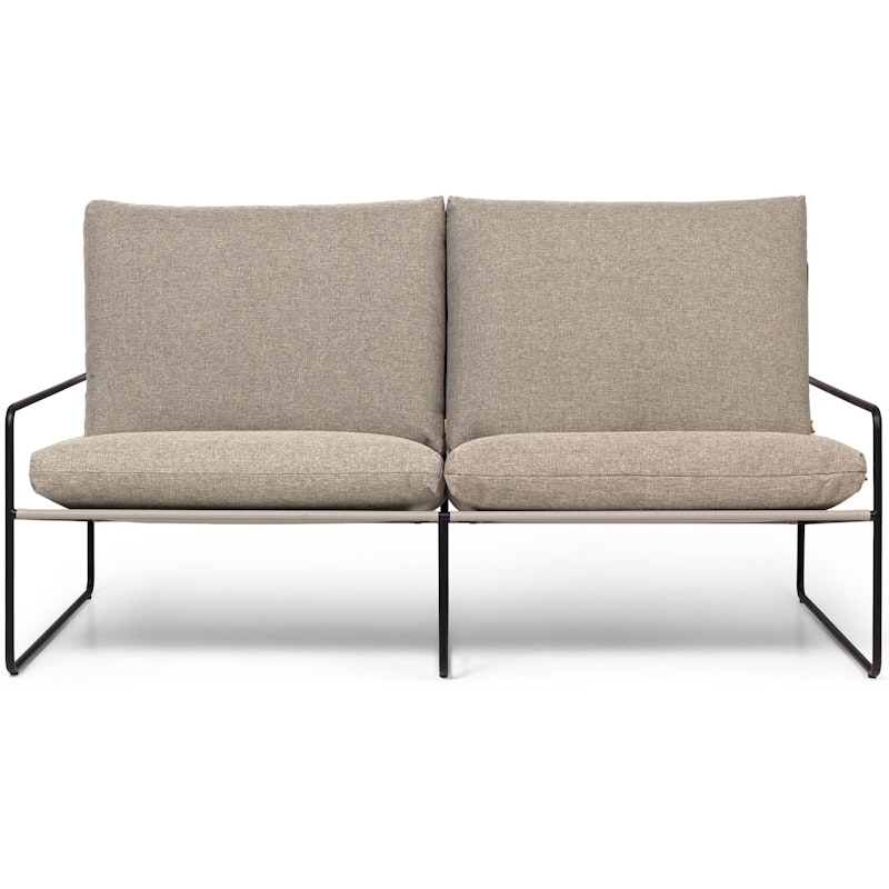 Desert Dolce Sofa Dark Sand / Svart, 2-seters