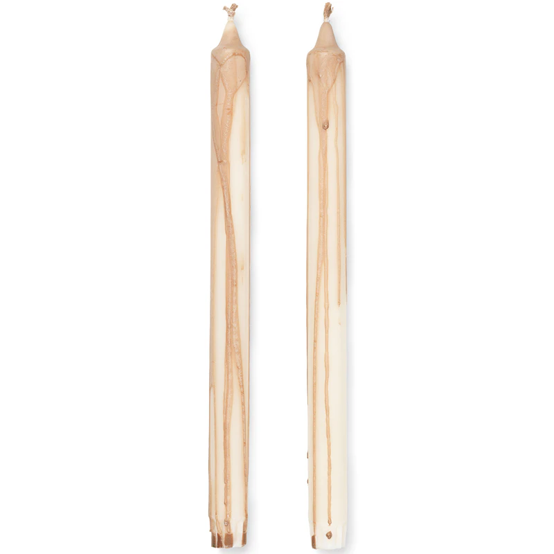 Dryp Stearinlys 30 cm 2-pk, Beige