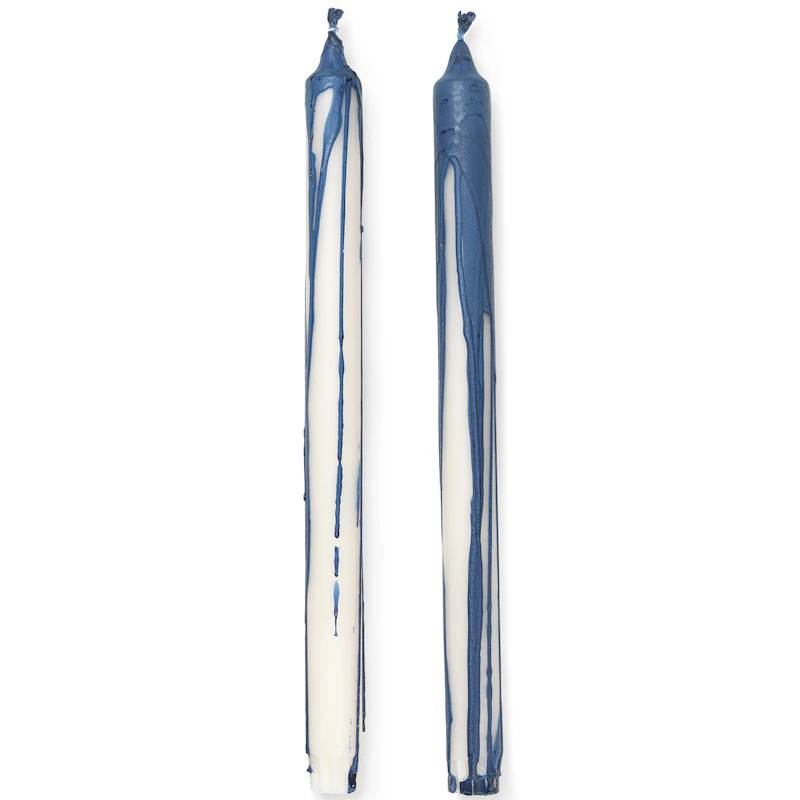Dryp Stearinlys 30 cm 2-pk, Deep Blue