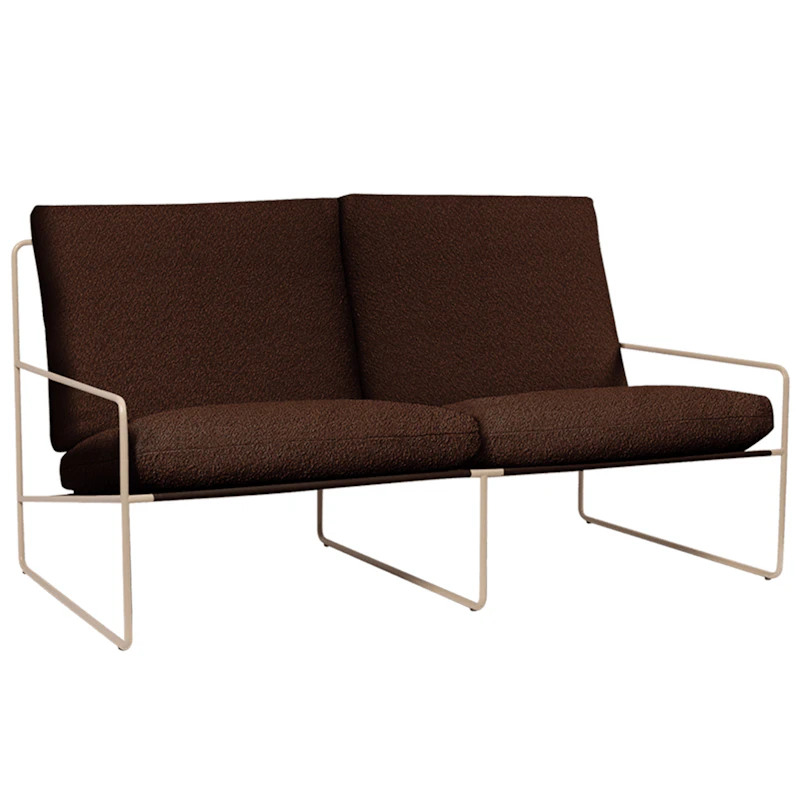 Desert 2-Seter Sofa, Kastanje / Cashmere